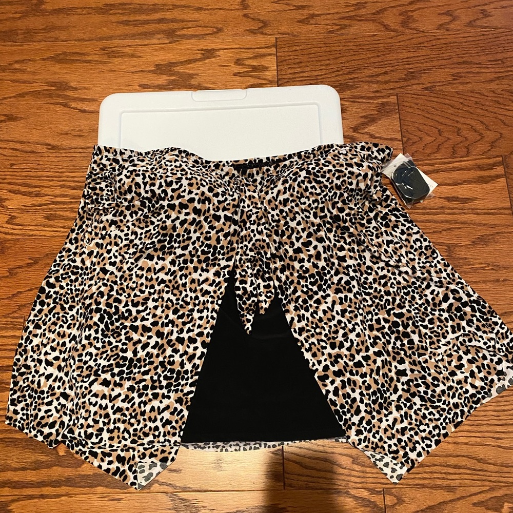 Croft and Barrow Tankini top, leopard print